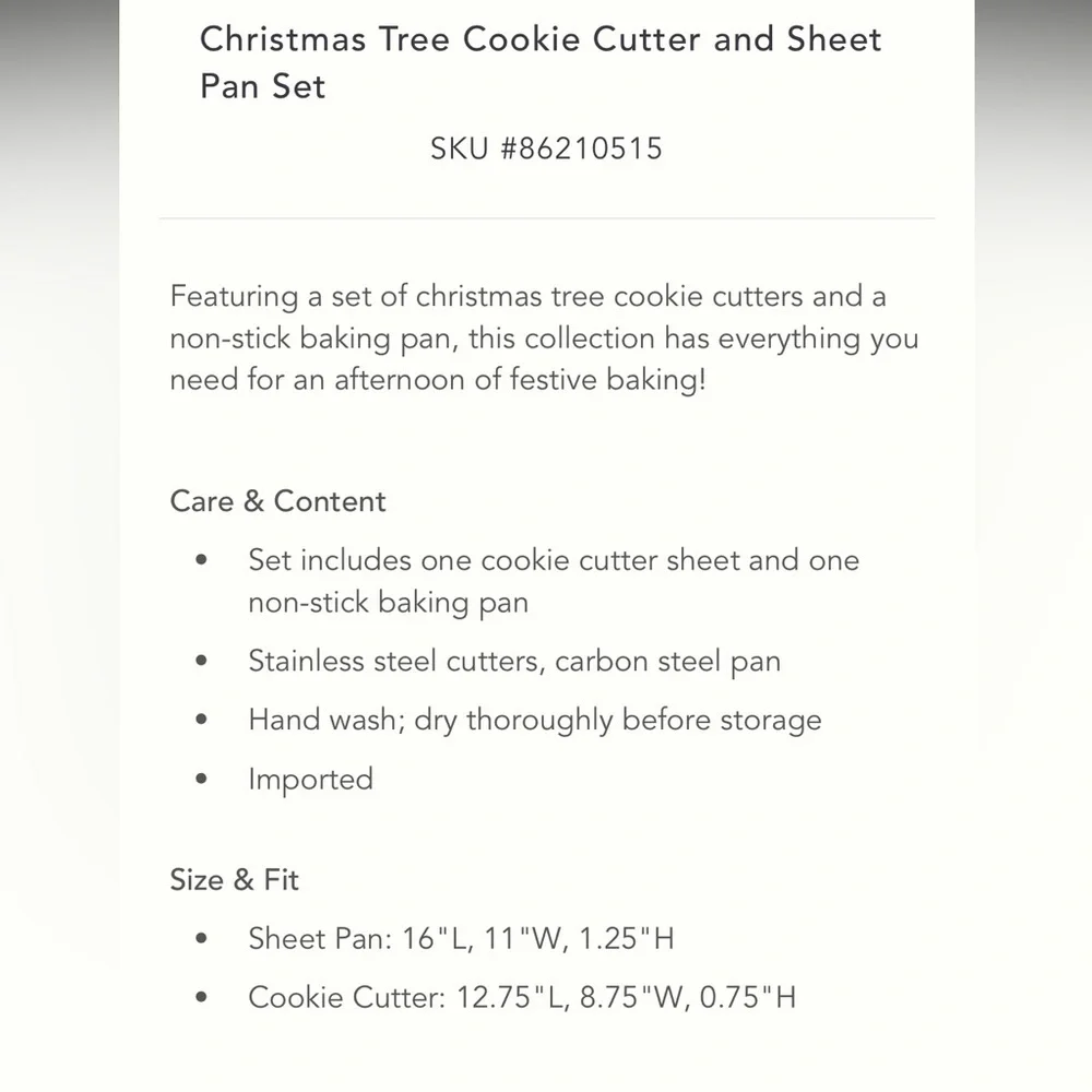 LAST ONE🔥Christmas Tree cookie cutter and sheet pan set